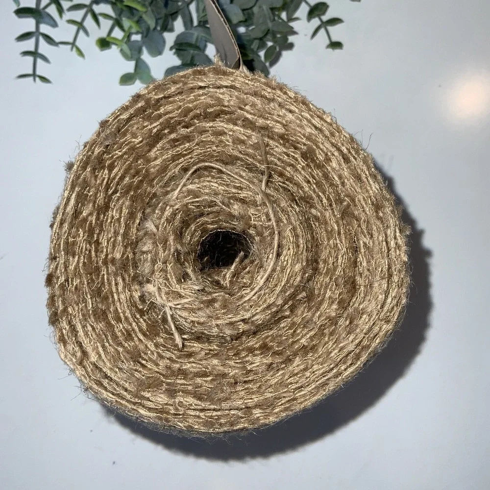 Natural Burlap‎ Ribbon NEW 5.5